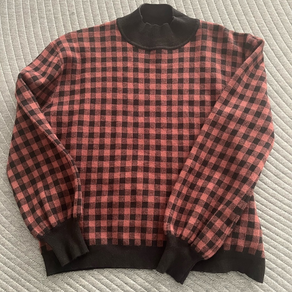 Pratto Gingham Pullover Sweater - image 2